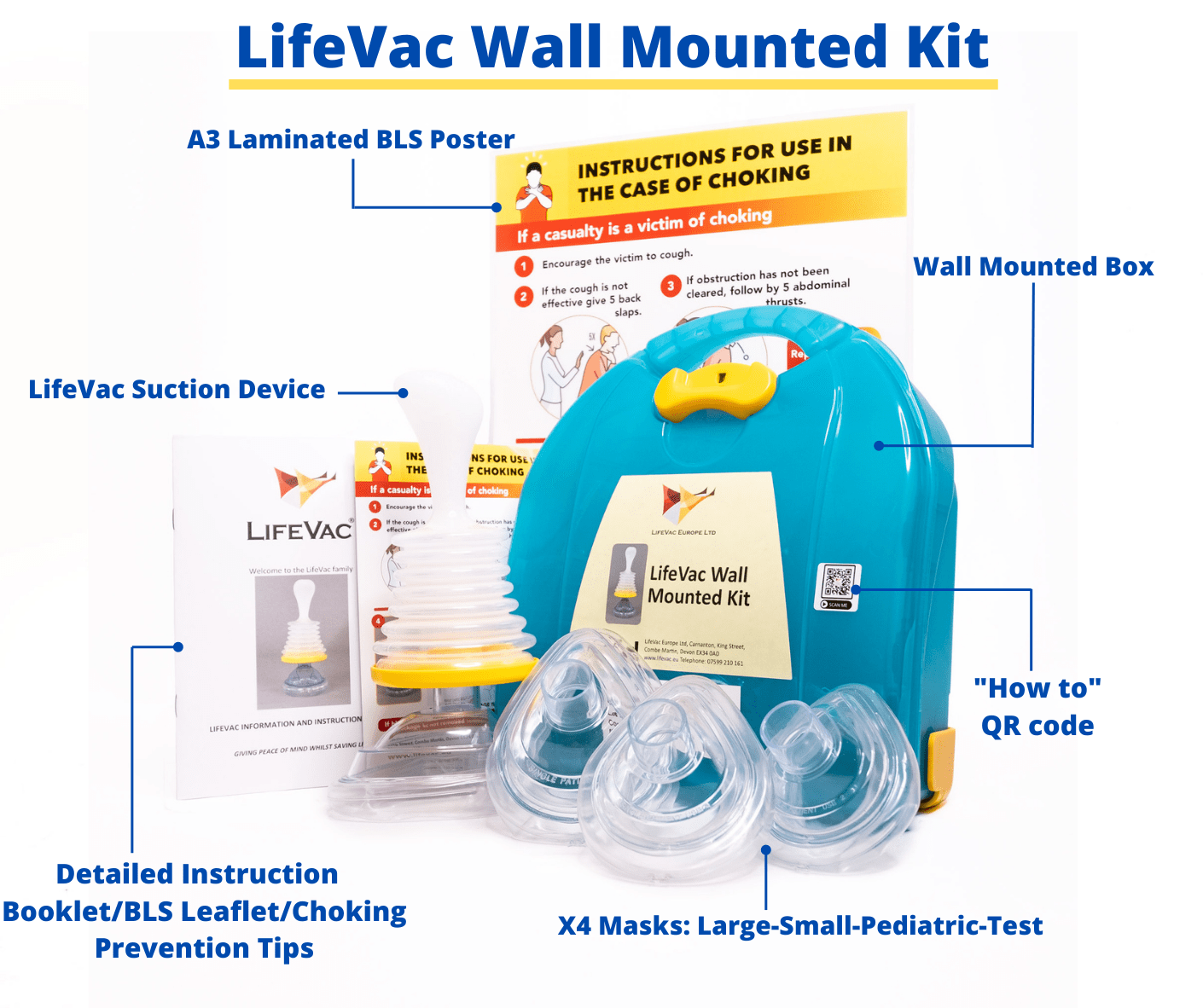 LifeVac Wall Mounted Kit – Rescue Choking Device