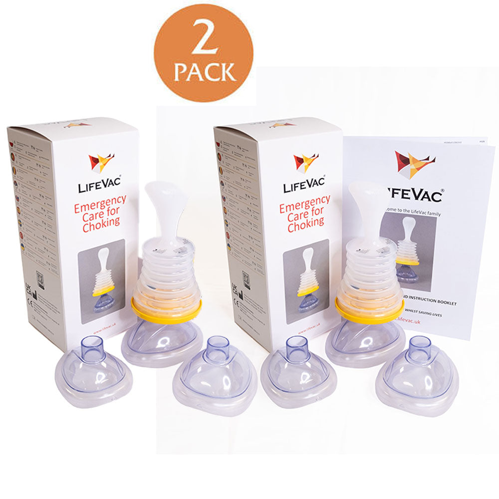 PACK OF 2 – LifeVac Standard/Home Kit – Rescue Choking Device